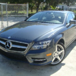 2014 Mercedes CLS 550 with body repair done by Elite Paint & Body Shop in West Palm Beach, Florida